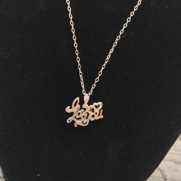 Sterling Silver I Love You necklace. P1 - Picture 6 of 6